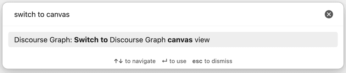 Open canvas command